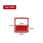 Panel de luz de lectura frontal de fibra de carbono para coche, pegatina decorativa para Toyota RAV4 2006-2013, conducción izquierda y derecha, Front Reading Light Panel - Imagen 2