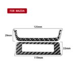 Pegatina decorativa del marco del faro de la fibra de carbono del coche para Mazda 3 Axela 2020, unidad derecha - Imagen 2