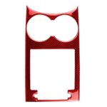 Panel para posavasos de fibra de carbono para coche, pegatina decorativa para Porsche Macan 2014-2021, conducción izquierda y derecha Universal, Water Cup Holder Panel