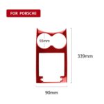 Panel para posavasos de fibra de carbono para coche, pegatina decorativa para Porsche Macan 2014-2021, conducción izquierda y derecha Universal, Water Cup Holder Panel - Imagen 2