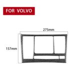 Pegatina decorativa del panel de CD de fibra de carbono del coche para VOLVO XC90 2003-2014, unidad izquierda y derecha Universal - Imagen 2