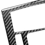 Pegatina decorativa del panel de CD de fibra de carbono del coche para VOLVO XC90 2003-2014, unidad izquierda y derecha Universal - Imagen 3