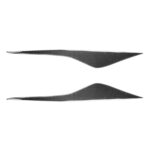 2 PCS / Set de fibra de carbono Lámpara de automóvil Etiqueta decorativa de la ceja para Ford Mondeo MK4 2007-2013, Versión de pegamento Drop Glue
