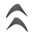 2 PCS / SET FIBER DE CARBONO Coche Lámpara delantera Eyección Etiqueta decorativa para Toyota GT86 / Subaru BRZ 2012-2016, Versión de pegamento de caída