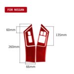 4 unids/set de pegatinas de Panel de botones de elevación de ventana de coche de fibra de carbono para Nissan GTR R35 2008-2016, conducción derecha, Window Lift Buttons Panel , Right Driving - Imagen 2