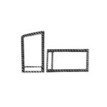 2 PCS / Set Carbon Fiber Car Salidas de aire a la izquierda y derecha Etiqueta decorativa para Lexus GS 2006-2011, Drive Izquierd