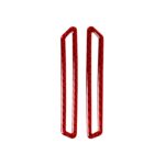 2 PCS / Set Etiqueta decorativa del panel de salida de aire del pilar A del automóvil de fibra de carbono para Alfa Romeo Giulia 2017-2019, unidad izquierda y derecha universal, A-pillar Air Outlet Panel