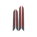 4 PCS / SET FIBER DE CARBONO CAR PUERTAS INTERIOR DE PUERTAS DE PUERTE RED RED ETIQUETADOR DE DISCINA PARA AUDI Q3 2013-2018, unidad izquierda y derecha Universal