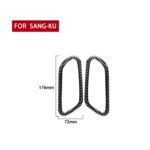 2 PCS / SET FIBER DE CARBONO CAR MANGO INTERNA DE LA PUERTA DE LA PUERTA DE LA PURSA DE VOLKSWAGEN SCIROCCO 2009-2016, la unidad izquierda y derecha Universal - Imagen 2