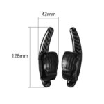 Pegatina decorativa de paletas de volante central de fibra de carbono para Volkswagen Golf 6 2008-2012 - Imagen 2