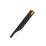 Etiqueta engomada anticolisión del espejo retrovisor del patrón de la bandera alemana de la fibra de carbono del coche para Audi TT, unidad universal izquierda y derecha, estilo B - Imagen 4