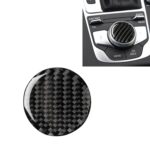 Etiqueta engomada decorativa de la perilla de control central de fibra de carbono del coche para Audi A3 / A4L 2014-2019, Universal