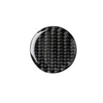 Etiqueta engomada decorativa de la perilla de control central de fibra de carbono del coche para Audi A3 / A4L 2014-2019, Universal - Imagen 2