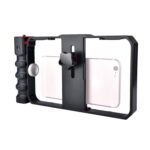 YELANGU YLG0901B Vlogging Transmisión en vivo Smartphone Jaula de plástico Video Rig Filmación Grabación Mango Estabilizador Soporte para iPhone, Galaxy, Huawei, Xiaomi, HTC, LG, Google y otros teléfonos inteligentes, YLG0901B