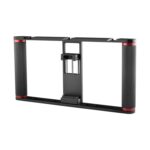YELANGU PC05 YLG0909B Vlogging Transmisión en vivo Smartphone Jaula metálica Video Rig Filmación Grabación Mango Estabilizador Soporte para iPhone, Galaxy, Huawei, Xiaomi, HTC, LG, Google y otros teléfonos inteligentes, YLG0909B - Imagen 2