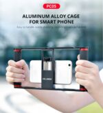 YELANGU PC05 YLG0909B Vlogging Transmisión en vivo Smartphone Jaula metálica Video Rig Filmación Grabación Mango Estabilizador Soporte para iPhone, Galaxy, Huawei, Xiaomi, HTC, LG, Google y otros teléfonos inteligentes, YLG0909B - Imagen 4