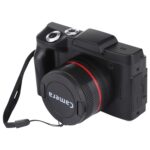 Cámara digital con lentes intercambiables y pantalla abatible con interpolación de 1,3 megapíxeles, LCD de 2,4 pulgadas, grabación Full HD 720P, lente infrarroja, EIS, Black