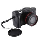 Cámara digital con lentes intercambiables y pantalla abatible con interpolación de 1,3 megapíxeles, LCD de 2,4 pulgadas, grabación Full HD 720P, lente infrarroja, EIS, Black - Imagen 4