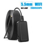 F220 5.5mm HD 5.0MP WIFI Cámara de inspección de endoscopio con 6 LED, Longitud: 5 m - Imagen 2
