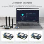 Waveshare SIM8202G-M2 5G HAT B Multi Band Snapdragon X55 Module Board for Raspberry Pi - Imagen 4