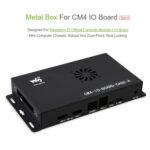 Waveshare Metal Box A para placa Raspberry Pi CM4 IO, con ventilador de refrigeración - Imagen 2