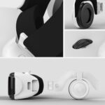 Gafas de vídeo 3D de realidad virtual VR SHINECON G06EB adecuadas para teléfonos inteligentes de 4,7 a 6,1 pulgadas con auriculares HiFi, G06EB - Imagen 4