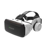Gafas de vídeo 3D de realidad virtual VR SHINECON G06E adecuadas para teléfonos inteligentes de 4,7 a 6,1 pulgadas con auriculares, G06E