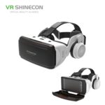 Gafas de vídeo 3D de realidad virtual VR SHINECON G06E adecuadas para teléfonos inteligentes de 4,7 a 6,1 pulgadas con auriculares, G06E - Imagen 4