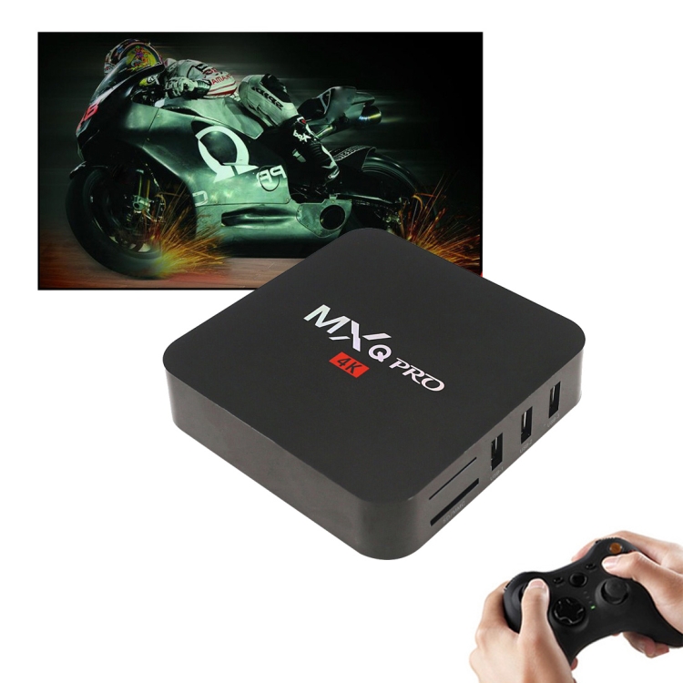 EAT0772.jpg MXQ PROi 1080P 4K HD Smart TV BOX con control remoto, Android 7.1 S905W Quad Core Cortex-A53 hasta 2GHz, RAM: 2GB, ROM: 16GB, soporte WiFi - Imagen 1