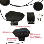 BT12 Casco de motocicleta Auriculares Bluetooth Intercomunicador de motocicleta Auriculares Bluetooth - Imagen 3
