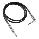 TC048SL Cable de audio de guitarra eléctrica con conector recto a codo de 6,35 mm, 1.8m