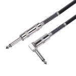 TC048SL Cable de audio de guitarra eléctrica con conector recto a codo de 6,35 mm, 10m - Imagen 3