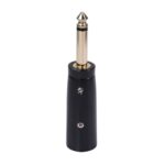 2 PCS LZ1168G GILDED 6.35mm mono macho a XRL Adaptador de audio masculino Micrófono Estéreo Conector de altavoz - Imagen 2