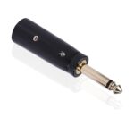 2 PCS LZ1168G GILDED 6.35mm mono macho a XRL Adaptador de audio masculino Micrófono Estéreo Conector de altavoz - Imagen 4