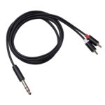 3685 6,35 mm macho a doble RCA macho cable de audio estéreo, 3m