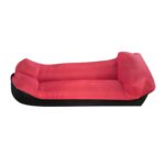 Almohada con bloqueo de color Estilo 210T Sofá inflable de tela a cuadros a prueba de rasgaduras Saco de dormir de aire portátil al aire libre Fila flotante inflable de playa, tamaño: 240 x 55 cm, 240 x 55cm Red + Black