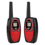 1 par RETEVIS RT628 0.5W Frecuencia de la UE 446MHz 8CHS Walkie Talkie de mano para niños, RT628(Red)