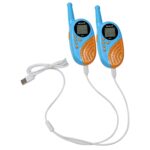 1 par RETEVIS RT35 0.5W Frecuencia de EE. UU. 462.550-467.7125MHz 22CH Walkie Talkie portátil para niños, RT35 US Frequency(Blue) - Imagen 2