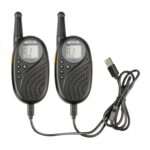 1 par RETEVIS RT35 0.5W Frecuencia de la UE 446MHz 8CH Walkie Talkie de mano para niños, RT35 EU Frequency(Black) - Imagen 2