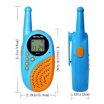 1 par RETEVIS RT-35 0.5W Frecuencia de EE. UU. 462.550-467.7125MHz 22CHS Walkie Talkie de mano para niños, RT-35,US Frequency(Blue) - Imagen 3