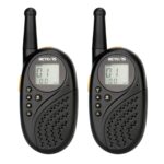 1 par RETEVIS RT-35 0.5W Frecuencia de la UE 446MHz 8CHS Walkie Talkie de mano para niños, RT-35,EU Frequency(Black)