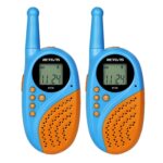1 par RETEVIS RT-35 0.5W Frecuencia de la UE 446MHz 8CHS Walkie Talkie de mano para niños, RT-35,EU Frequency(Blue)