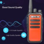 1 par RETEVIS RT66 PMR446 16CHS Radio de dos vías sin licencia Walkie Talkie de mano, enchufe de la UE - Imagen 2