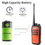 1 par RETEVIS RT66 PMR446 16CHS Radio de dos vías sin licencia Walkie Talkie de mano, enchufe de la UE - Imagen 4