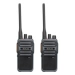 1 par RETEVIS RB617 PMR446 16CHS Walkie Talkie de mano de radio bidireccional sin licencia, enchufe de la UE, RB617