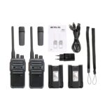 1 par RETEVIS RB617 PMR446 16CHS Walkie Talkie de mano de radio bidireccional sin licencia, enchufe de la UE, RB617 - Imagen 2