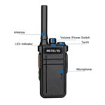 RETEVIS RB37 Frecuencia de EE. UU. 462.5625-467.7125MHz 22CHS FRS Radio bidireccional sin licencia Walkie Talkie Bluetooth de mano, RB37 - Imagen 3