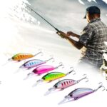HENGJIA 10 PCS Long Throw Bionic Cocked Mouth Fake Bait Pesca Anzuelos triples de tres mordazas, 10 PCS 6 - Imagen 4