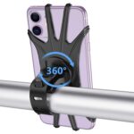Soporte para teléfono de bicicleta de gel de sílice de rotación de 360 ​​grados para teléfono móvil de 4-6.8 pulgadas, for 4-6.8 inch Mobile Phone - Imagen 3