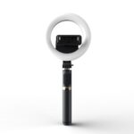 Q07 6 pulgadas Anillo Light Portable Bluetooth Selfie Stick Tripod